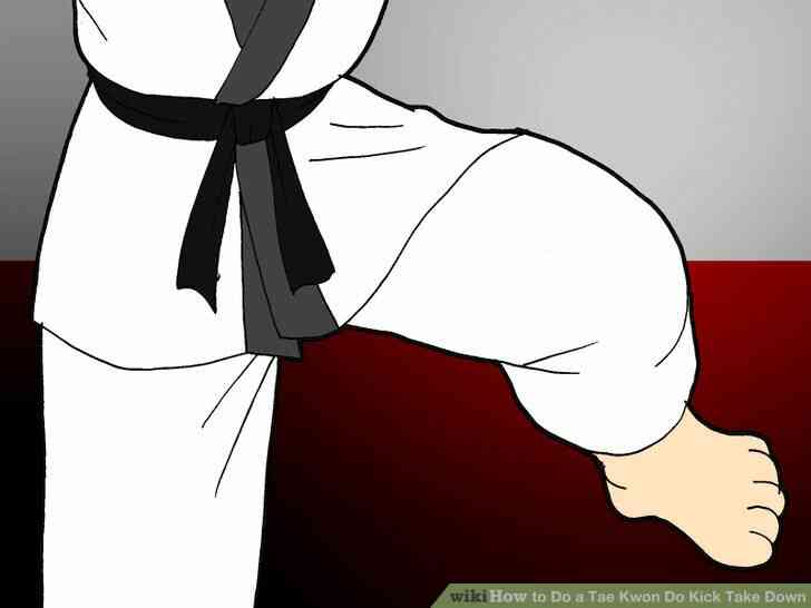 Image intitulée Faire un Tae Kwon Do Coup de Prendre vers le Bas de l